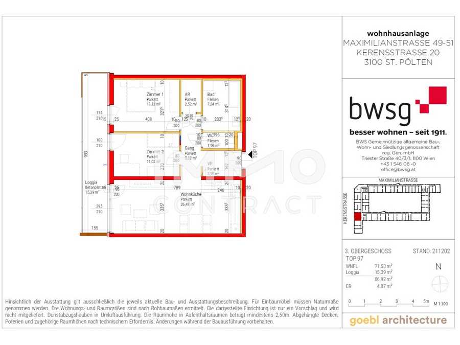 Immobilie: Eigentumswohnung in 3100 St.Pölten